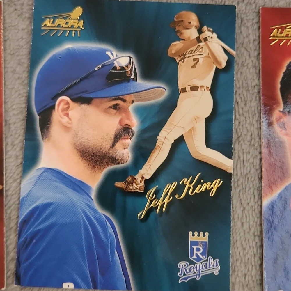 Vintage 1999 Pacific Aurora Baseball Trading Card Lot